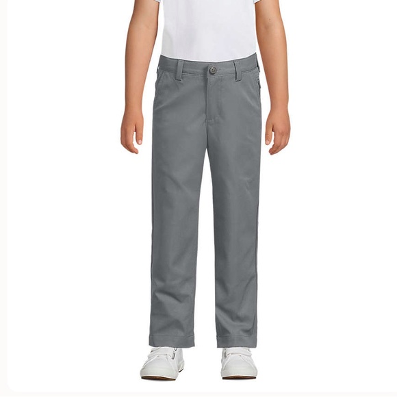 Lands' End Kids' Casual Gray Pants - Picture 1 of 16